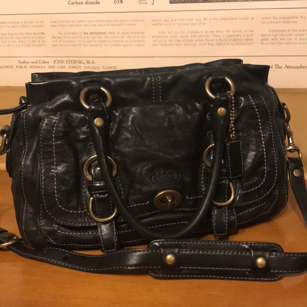 Black Coach Garcia Legacy Satchel